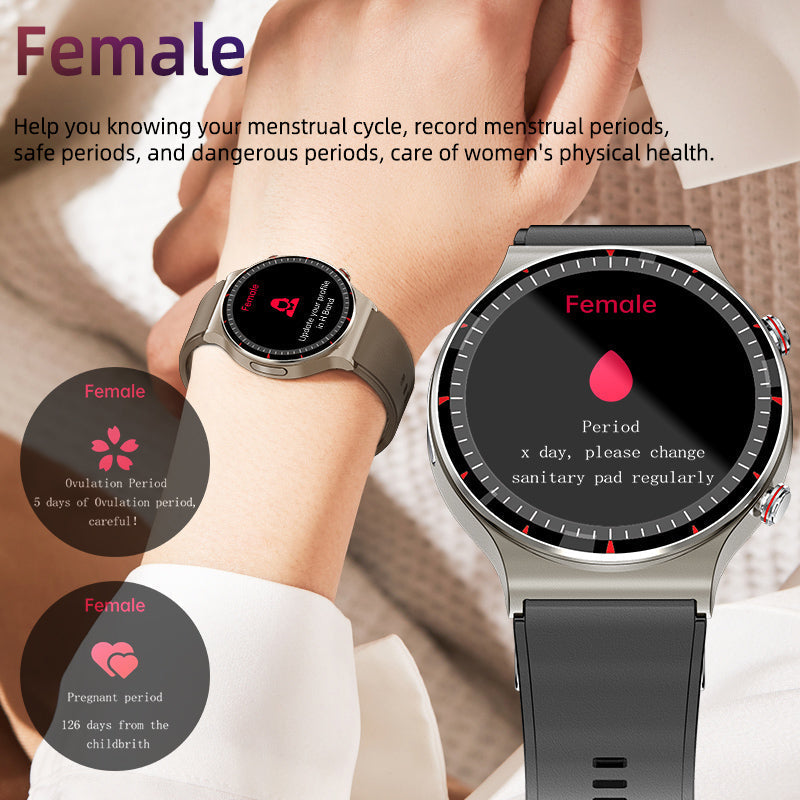 Medizinische EKG-Smartwatch | CFDA-zertifiziert | 512Hz High-Precision Biosensor | SpO2- & Herzfrequenz-Monitoring | KI-basierte Atemanalyse | IP67 Wasserdicht
