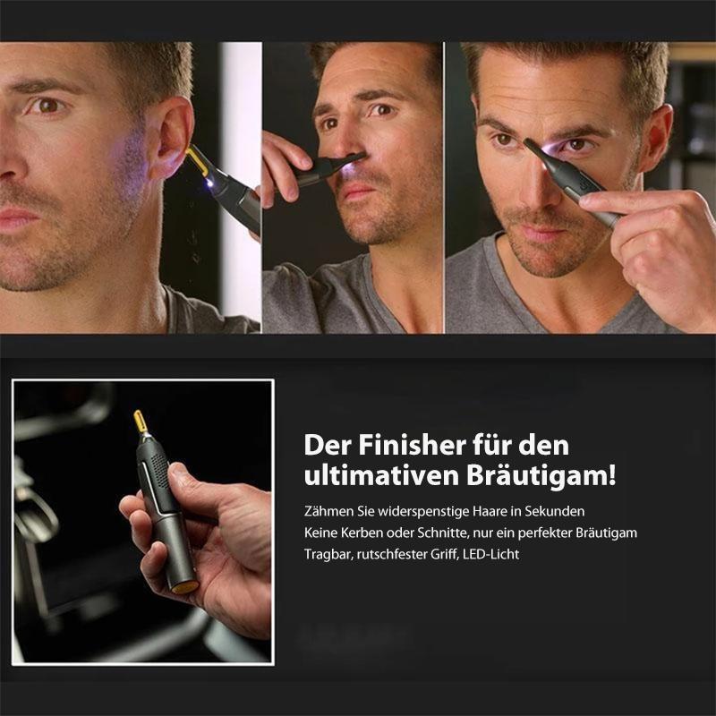 Ultradünner Präzisionstrimmer | Mikro-Oszillations-Klingen | Titan-Edelstahl-Technologie | Integrierte LED-Ausleuchtung | Ergonomisches Design