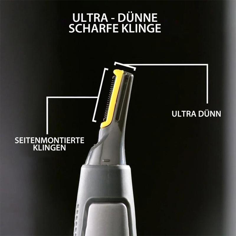 Ultradünner Präzisionstrimmer | Mikro-Oszillations-Klingen | Titan-Edelstahl-Technologie | Integrierte LED-Ausleuchtung | Ergonomisches Design