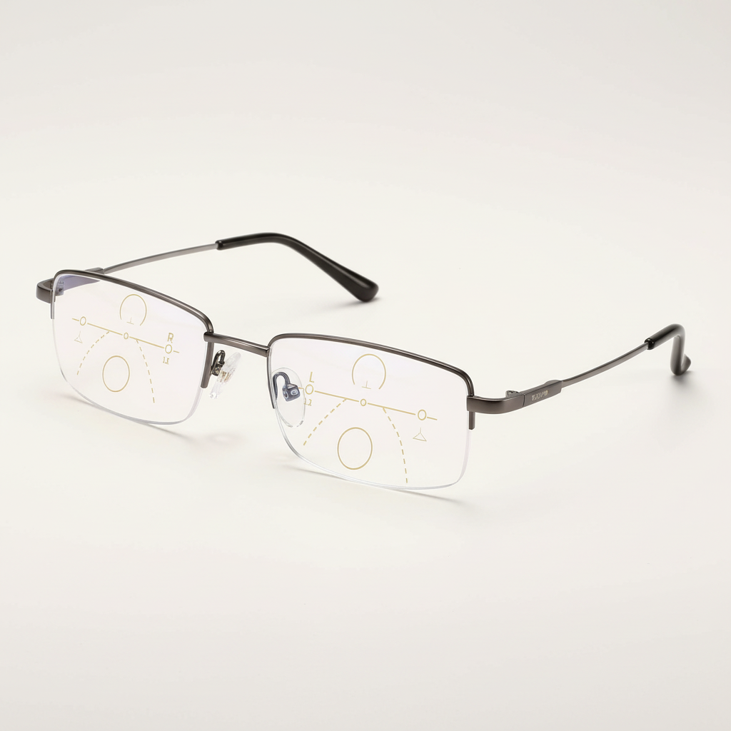 Intelligente Gleitsichtbrille | ARNO-Linsentechnologie | Photochrome Anpassung | Blaulicht-Filter & UV400 | Anti-Reflex-Beschichtung | Multifokal