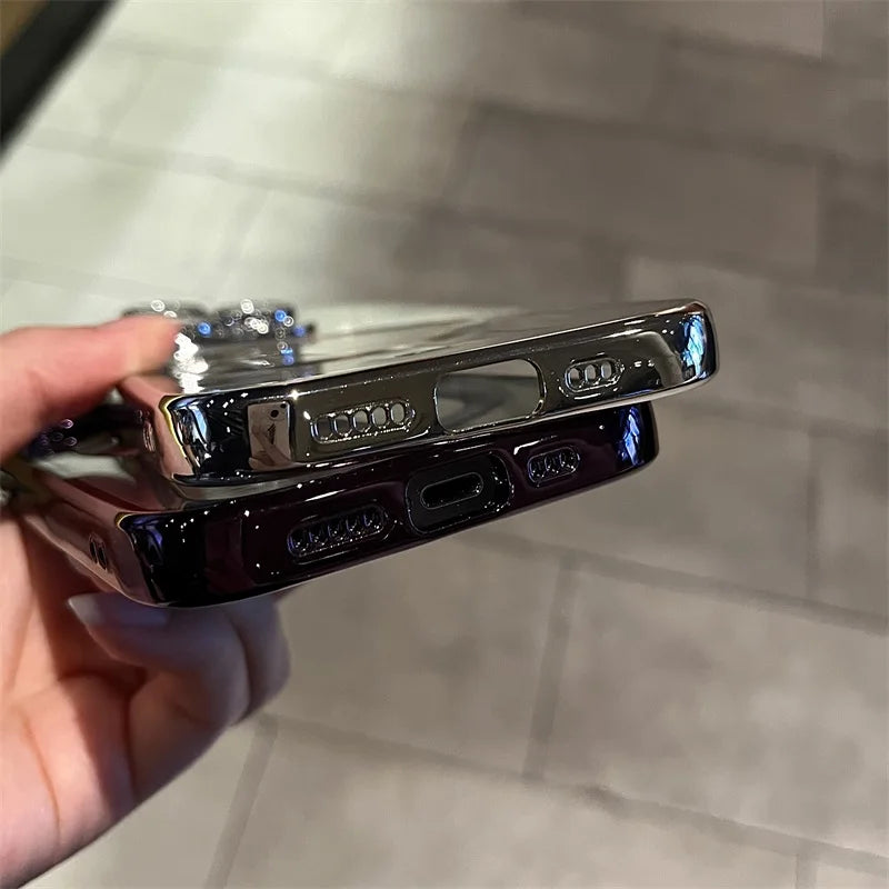 Plating Clear Soft Magnetic Case für iPhone