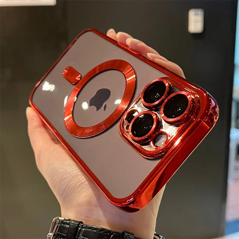Plating Clear Soft Magnetic Case für iPhone