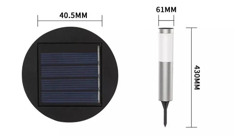 Gartenpostleuchte / SILBER