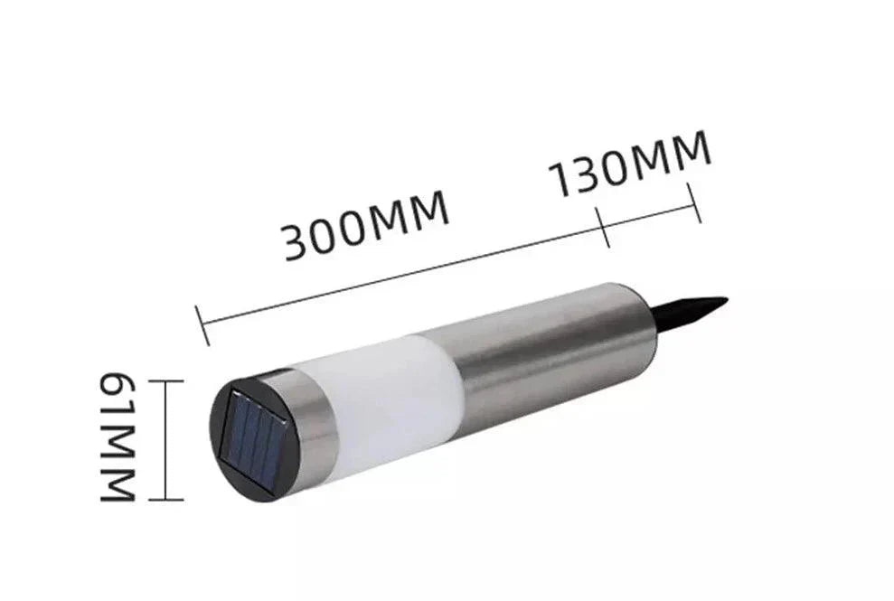 Gartenpostleuchte / SILBER