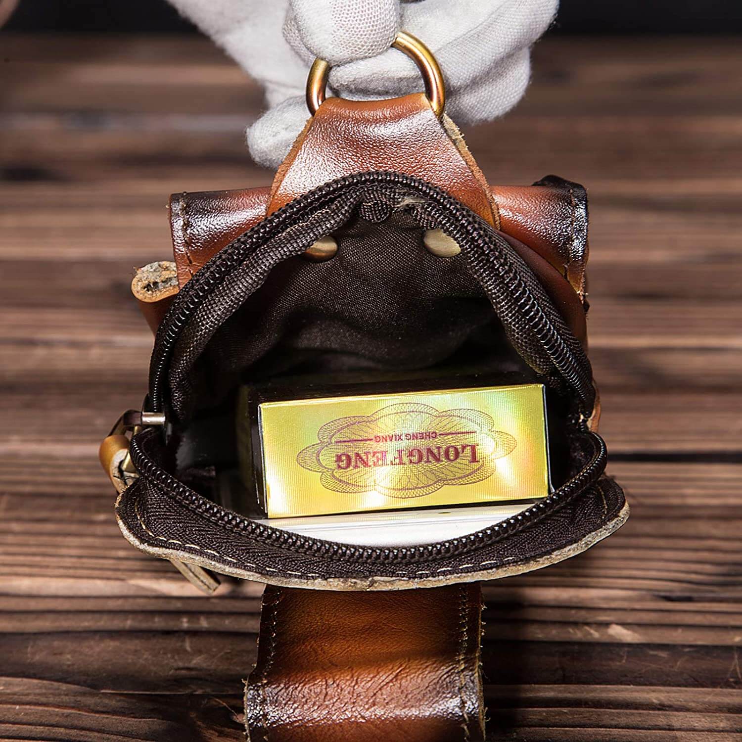 Echt Leder Herren Hüfttasche